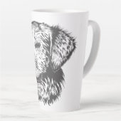 Maak Je Eigen Huisdierhond Aangepast Latte Mok (Rechterhoek)