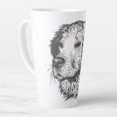 Maak Je Eigen Huisdierhond Aangepast Latte Mok (Linkerhoek)