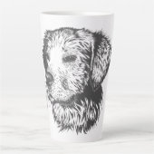 Maak Je Eigen Huisdierhond Aangepast Latte Mok (Voorkant)
