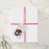 Maak Je Eigen Hulst Kerst Plaid Gnome Cadeaulabel (Met Touw)
