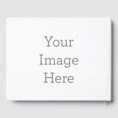 Gastenboek maat: 26,7 x 21 cm, Papier: Wit gelijnd 70# Ongecoate tekst (Achterkant)