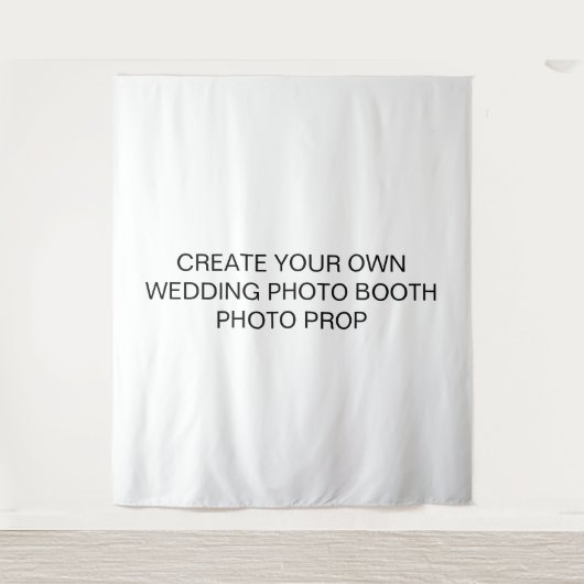 Maak Je Eigen Huwelijks-Fotohokje Foto Prop Wandkleed (Voorkant)