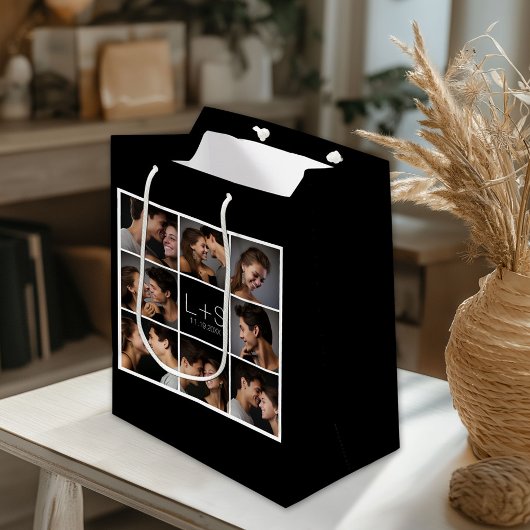Maak Je Eigen Huwelijksfotocollage Monogram Medium Cadeauzakje