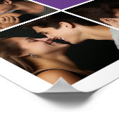 Maak Je Eigen Huwelijksfotocollage Monogram Poster (Hoek)