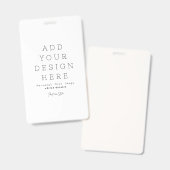 Maak je eigen ID Badge (Voor- en achterkant)