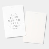 Maak je eigen ID Badge (Voor- en achterkant)