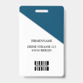 Maak Je Eigen ID Kaart Sjabloon Badge (Achterkant)