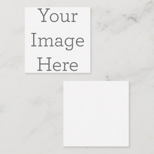 6,3 cm x 6,3 cm Informatiekaartje (Voorkant / Achterkant)