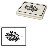 Maak Je Eigen Ingelijste Blad Foliage Bloemensprig Rubberstempel (Gestempeld)