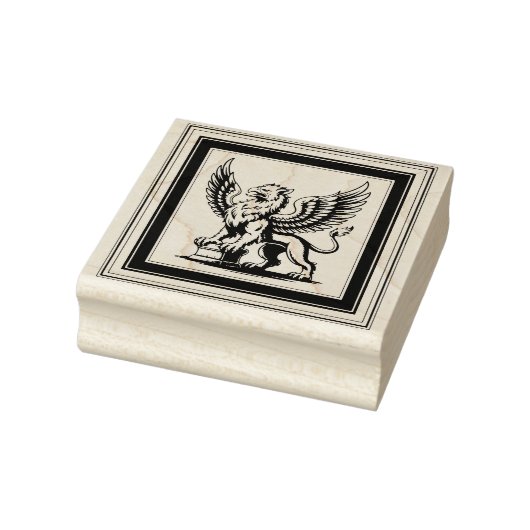 Maak je eigen ingelijste koninklijke griffioen rubberstempel (Stempel)
