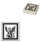 Maak je eigen ingelijste koninklijke griffioen rubberstempel (Gestempeld)