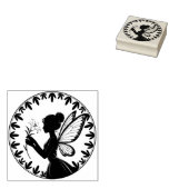 Maak Je Eigen Ingelijste Lelie Bloem Fee Rubberstempel (Gestempeld)