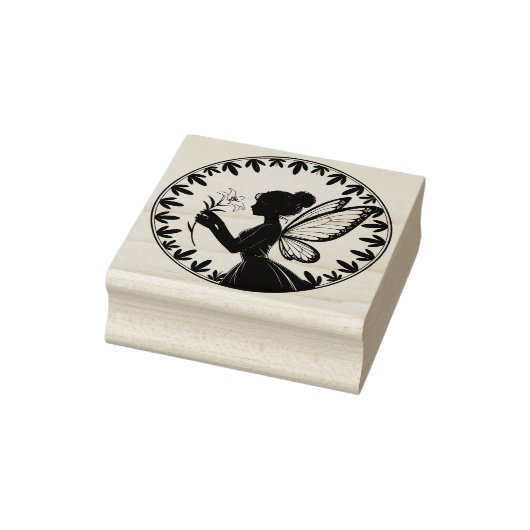 Maak Je Eigen Ingelijste Lelie Bloem Fee Rubberstempel (Stempel)