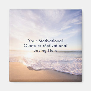 Maak Je Eigen Inspirerende Citaat Strandfoto Magneet