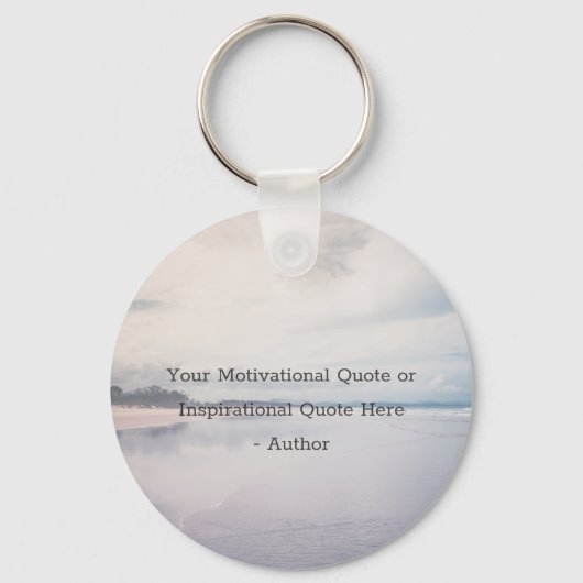 Maak je eigen inspirerende motivatietekst sleutelhanger (Voorkant)