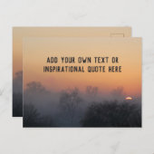 Maak je eigen inspirerende of opbeurende quote - briefkaart (Voorkant / Achterkant)