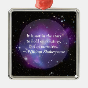 Maak Je Eigen Inspirerende Spreuk Paarse Kosmos Metalen Ornament