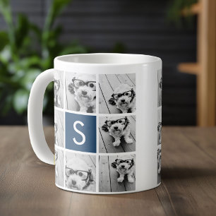 Maak je eigen Instagram-collage Aangepast monogram Koffiemok
