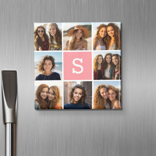 Maak je eigen Instagram-collage Aangepast monogram Magneet