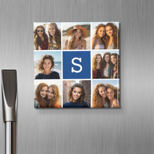 Maak je eigen Instagram-collage Aangepast monogram Magneet