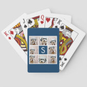 Maak je eigen Instagram-collage Aangepast monogram Pokerkaarten (Achterkant)