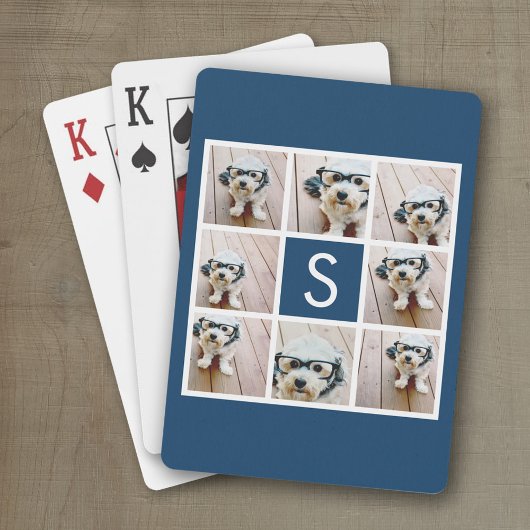 Maak je eigen Instagram-collage Aangepast monogram Pokerkaarten