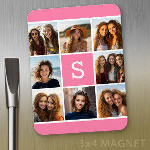 Maak je eigen Instagram Collage Aangepaste Monogra Magneet