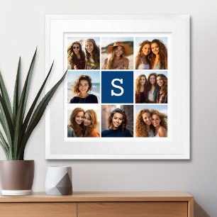 Maak Je Eigen Instagram Collage Aangepaste Monogra Poster