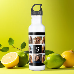 Maak Je Eigen Instagram Collage Aangepaste Monogra Waterfles