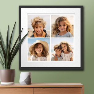 Maak Je Eigen Instagram Collage Wit 4 Foto's Poster