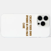 Maak Je Eigen iPhone 16 Pro Max Hoesje (Achterkant (horizontaal))
