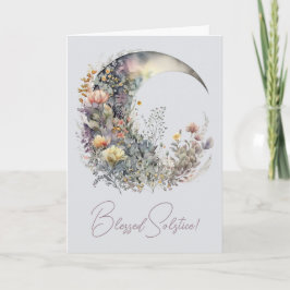Maak Je Eigen Iridiserende Bloemige Halvemaan Feestdagen Kaart