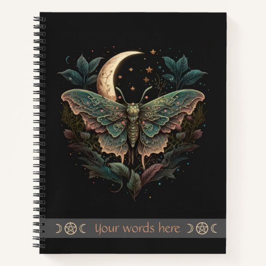 Maak Je Eigen Iridiserende Hemelse Bloemvlinder Notitieboek (Voorkant)