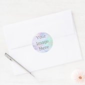 Maak je eigen iriserende knikker & namaakfolie ronde sticker (Envelop)