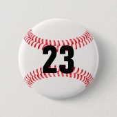 Maak je eigen Jersey nummer Baseball Button (Voorkant)