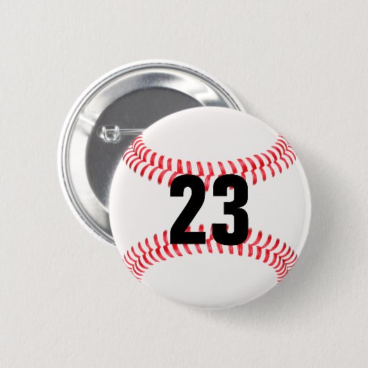 Maak je eigen Jersey nummer Baseball Button (Voorkant /achterkant)