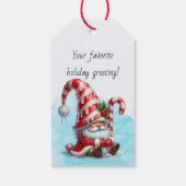 Maak Je Eigen Jolly Pepermunt Kerst Dwerg Cadeaulabel (Achterkant)