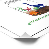 Maak je eigen Jurassic Jar Dinosaur Birthday Sign Foto Afdruk (Hoek)