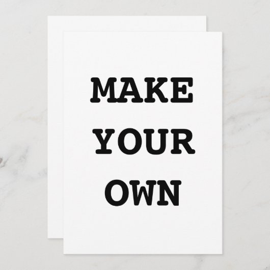 MAAK JE EIGEN KAART (Voorkant / Achterkant)