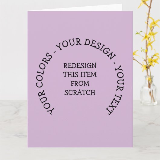 Maak je eigen kaart (Gele Bloem)