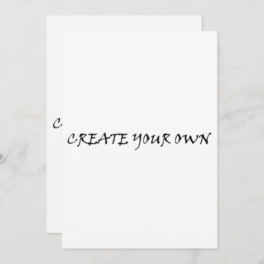 Maak je eigen kaart (Voorkant / Achterkant)