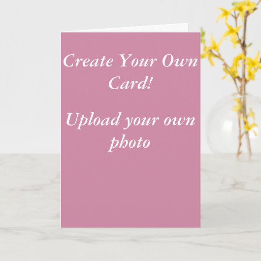 Maak je eigen kaart! kaart (Gele Bloem)