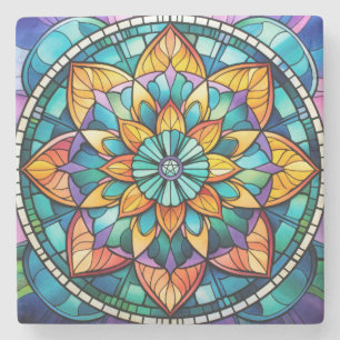 Maak Je Eigen Kaleidoscoop Glas-in-Lood Bloem Stenen Onderzetter