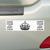 Maak je eigen kalmte - zwart bumpersticker (Op auto)