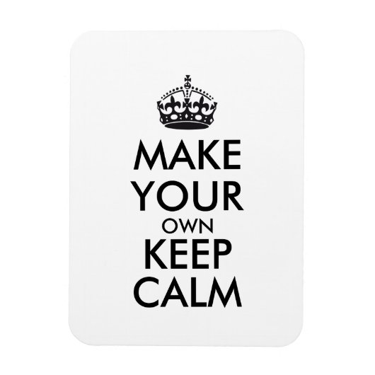 Maak je eigen kalmte - zwart magneet (Verticaal)