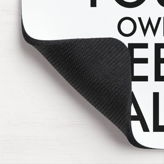 Maak je eigen kalmte - zwart muismat (Hoek)