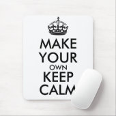 Maak je eigen kalmte - zwart muismat (Met muis)