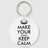 Maak je eigen kalmte - zwart sleutelhanger (Voorkant)