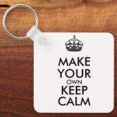 Maak je eigen kalmte - zwart sleutelhanger (Voorkant)