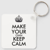 Maak je eigen kalmte - zwart sleutelhanger (Achterkant)